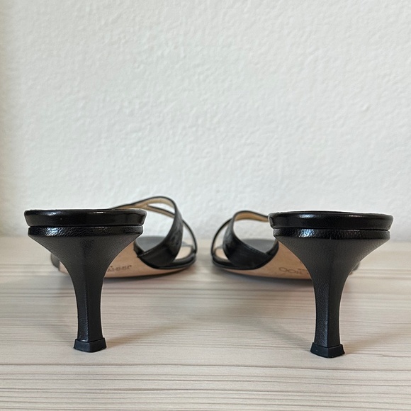 Vintage Jimmy Choo Kitten Heels Black Leather 39 - Picture 9 of 16